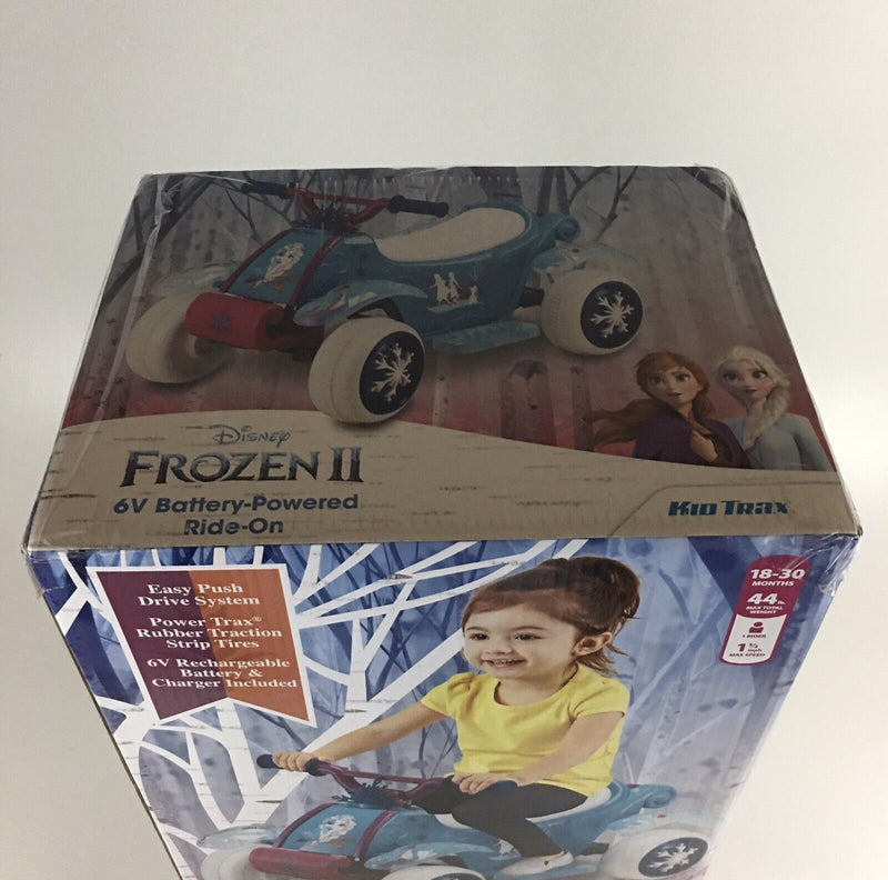 Disney Frozen 2 Kid Trax Quad 6V Battery-Powered Ride-On for Endless Fun!