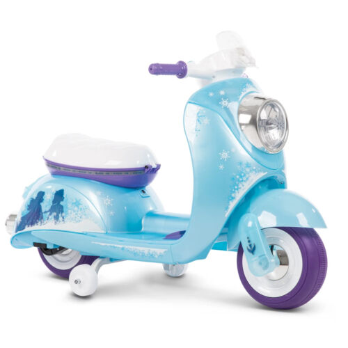 Disney Frozen 6V Euro Scooter Ride-On Battery-Powered Toy by Huffy, Blue