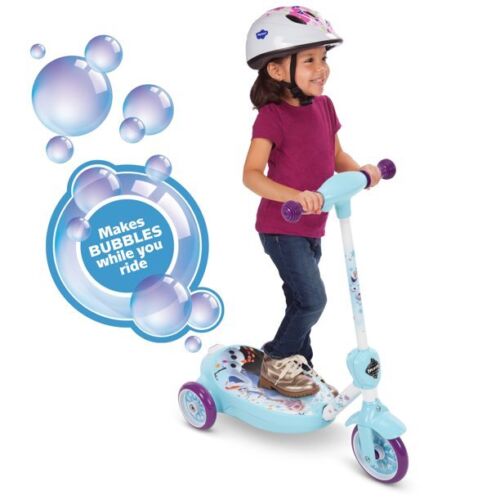 Disney Frozen Electric Bubble Scooter for Toddlers by Huffy - Fun and Safe Ride-On Toy
