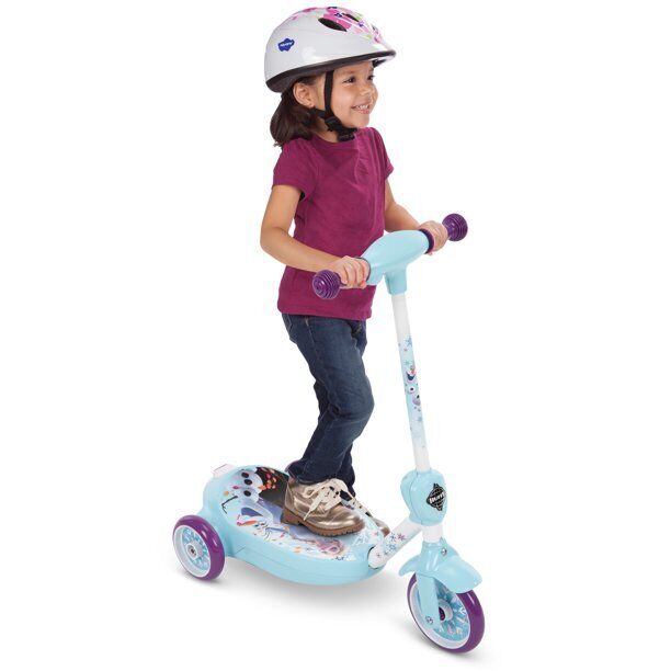 Disney Frozen Electric Bubble Scooter for Toddlers by Huffy - Fun and Safe Ride-On Toy