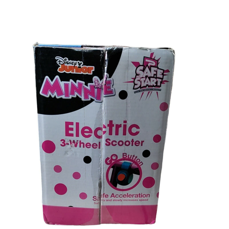 Disney Jr Minnie Mouse Electric 3-Wheel Scooter for Safe and Fun Riding (Ages 3+)