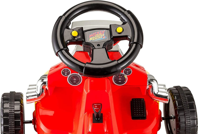Disney Mickey Roadster Racer Go-Cart Ride On Toy for Kids Ages 3-5, 6 Volt