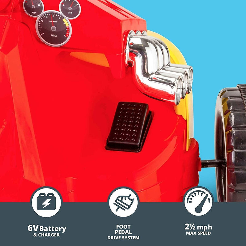 Disney Mickey Roadster Racer Go-Cart Ride On Toy for Kids Ages 3-5, 6 Volt