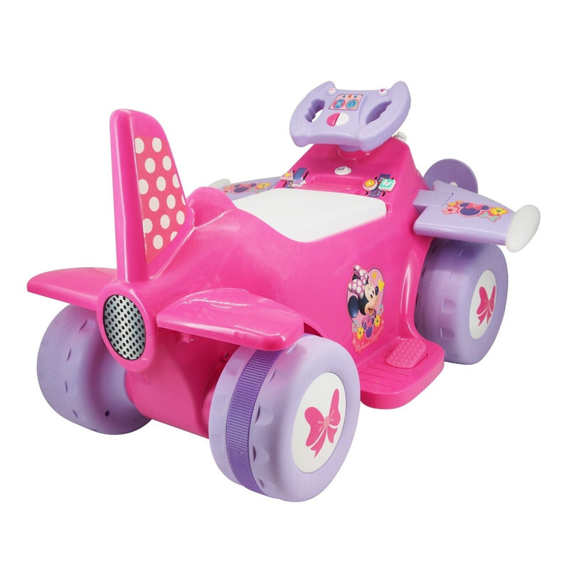 Disney Minnie 6V Powered Plane Ride-On with Lights and Sound Effects