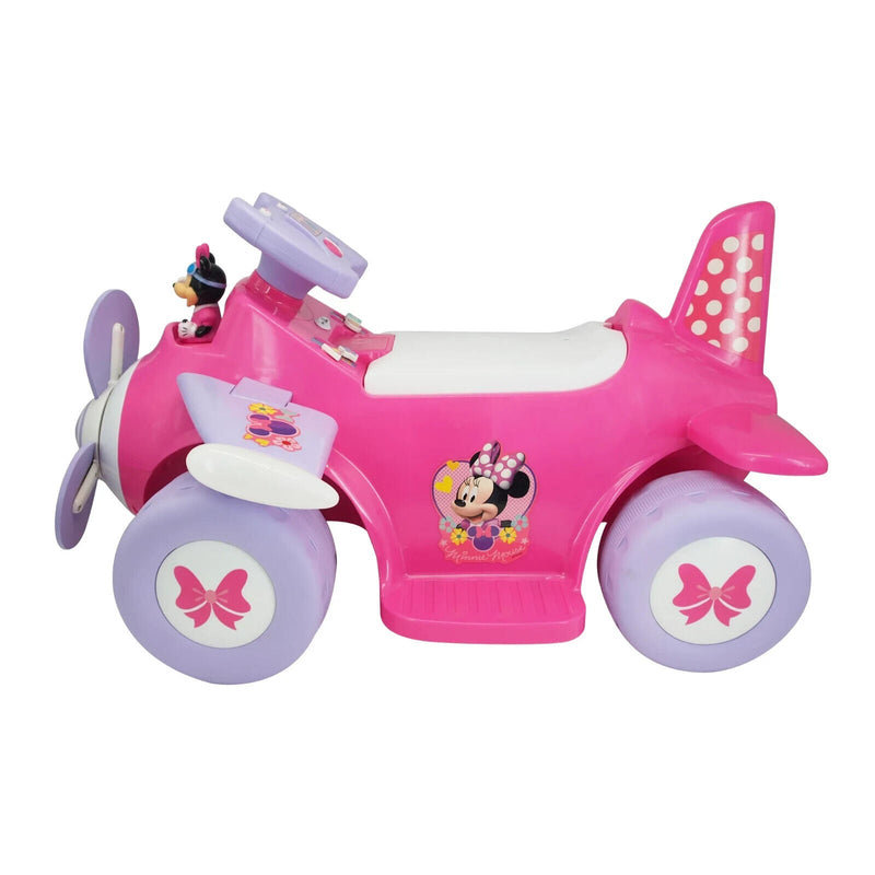 Disney Minnie 6V Powered Plane Ride-On with Lights and Sound Effects