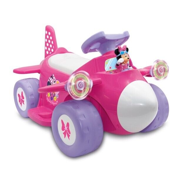 Disney Minnie Mouse 6-Volt Airplane Ride-On for Toddlers