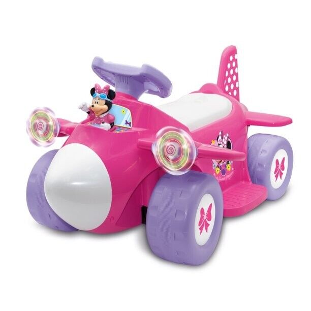 Disney Minnie Mouse 6-Volt Airplane Ride-On for Toddlers