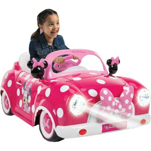 Disney Minnie Mouse Convertible Ride-On Car for Toddlers - 6-Volt Toy Vehicle for Kids
