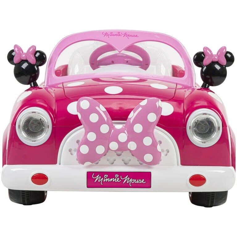 Disney Minnie Mouse Convertible Ride-On Car for Toddlers - 6-Volt Toy Vehicle for Kids
