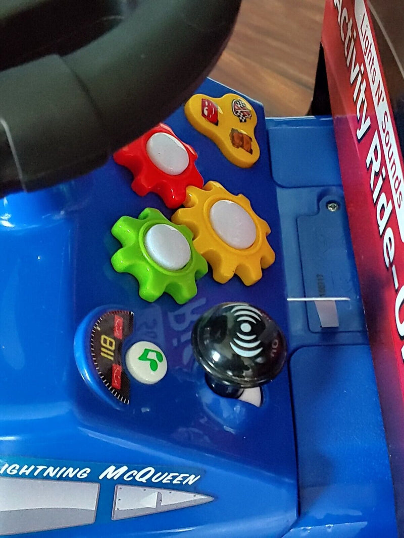 Disney Pixar Cars 3 Lightning Mcqueen Activity Ride On Toy for Toddlers (12-36 Months)