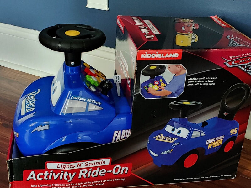 Disney Pixar Cars 3 Lightning Mcqueen Activity Ride On Toy for Toddlers (12-36 Months)