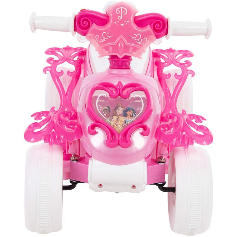 Disney Princess Electric Ride-On Quad with Bubble Action Exhaust in Pink by Huffy