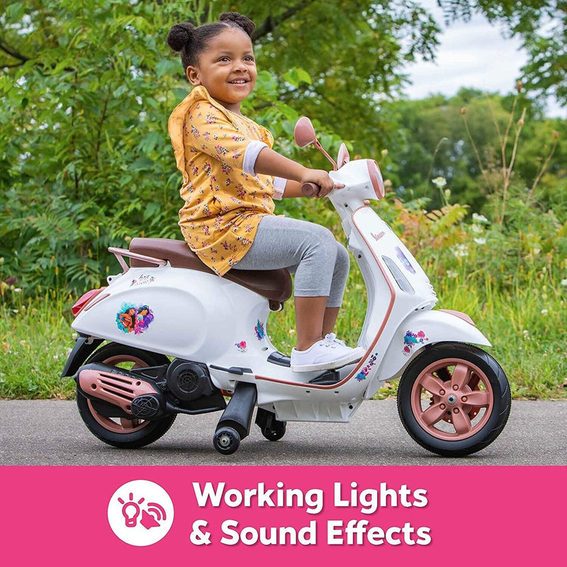 Disney Princess Vespa Scooter Electric Ride On Toy for Toddlers Ages 3-5