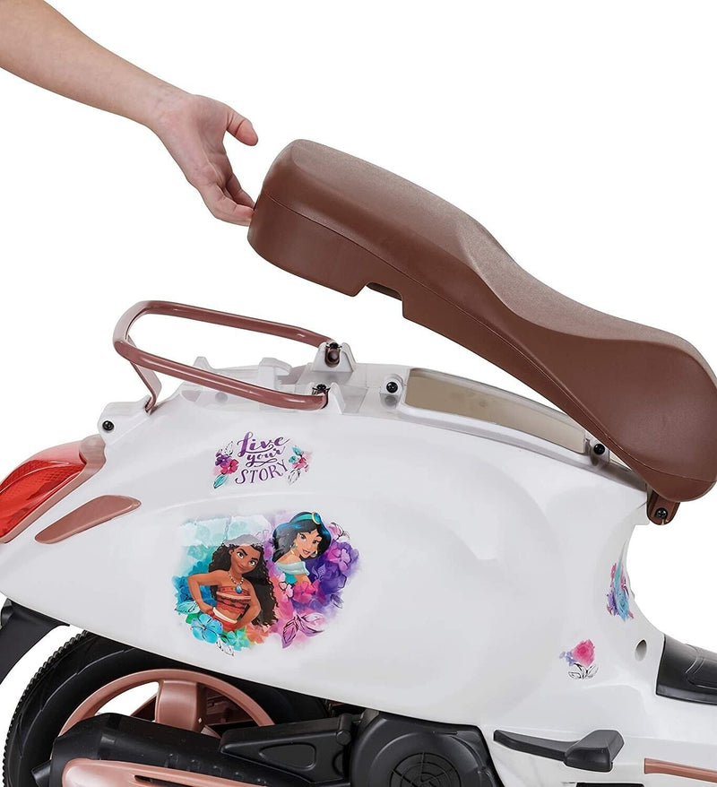 Disney Princess Vespa Scooter Electric Ride On Toy for Toddlers Ages 3-5