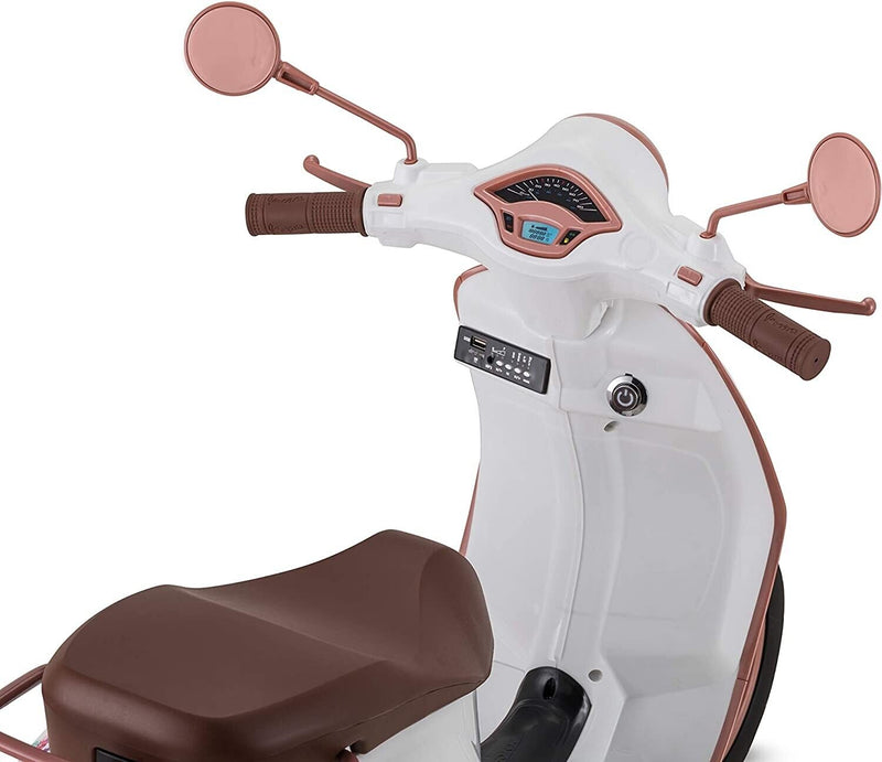 Disney Princess Vespa Scooter Electric Ride On Toy for Toddlers Ages 3-5