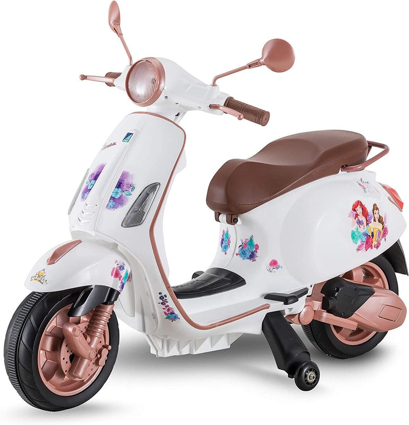 Disney Princess Vespa Scooter Electric Ride On Toy for Toddlers Ages 3-5