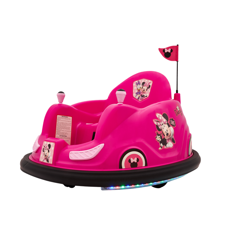 Disney's Minnie Mouse 6V Bumper Car, Battery-Powered Ride-On with Charger Included