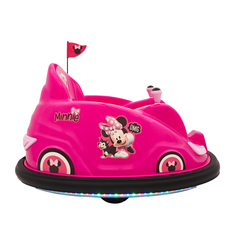 Disney's Minnie Mouse 6V Bumper Car, Battery-Powered Ride-On with Charger Included