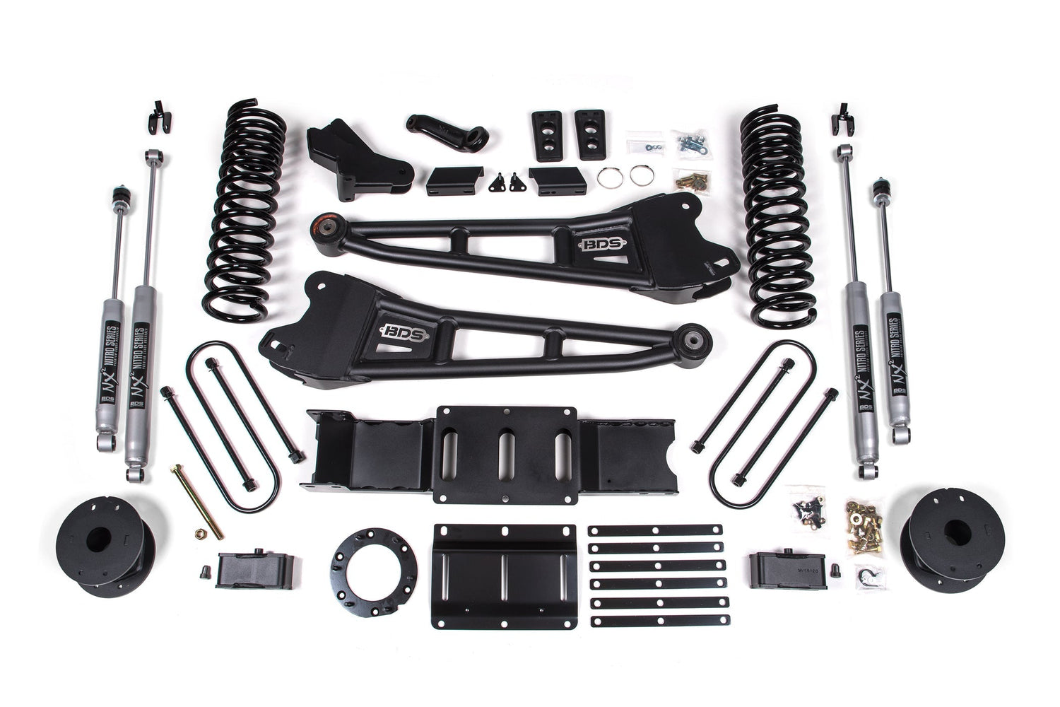 4 Inch Lift Kit w/ Radius Arm | Ram 3500 w/ Rear Air Ride (19-24) 4WD | Gas BDS Suspension