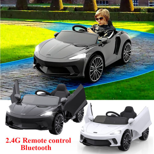 Double Door 12V Electric Ride-On Car for Kids with 2 Speed Options