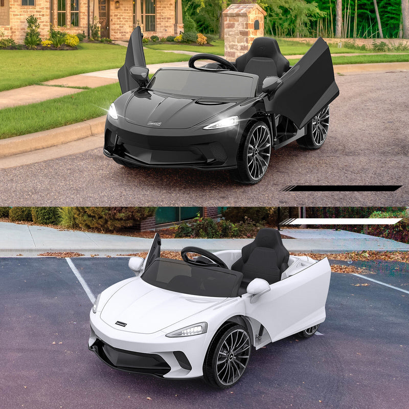 Double Door 12V Electric Ride-On Car for Kids with 2 Speed Options