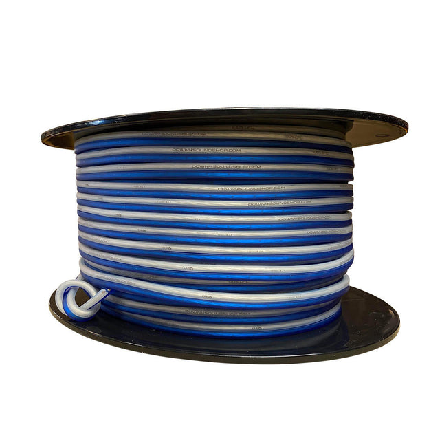 Down4Sound 14G OFC 100% Copper Speaker Wire (Blue/Clear) - By the Foot Down4Sound