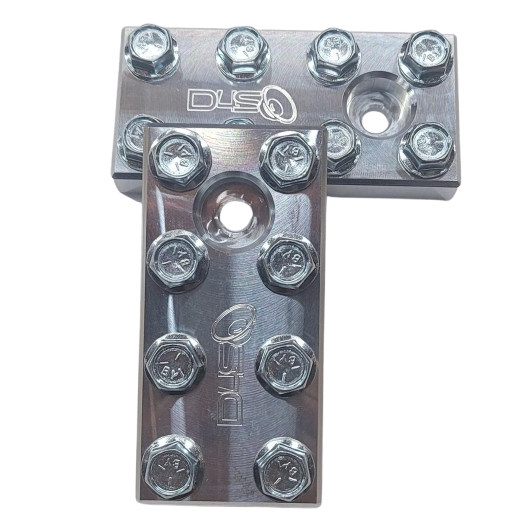 8 SPOT - D4S Battery Distro Block - 1/0 AWG input (Lug Style) PAIR Down4Sound