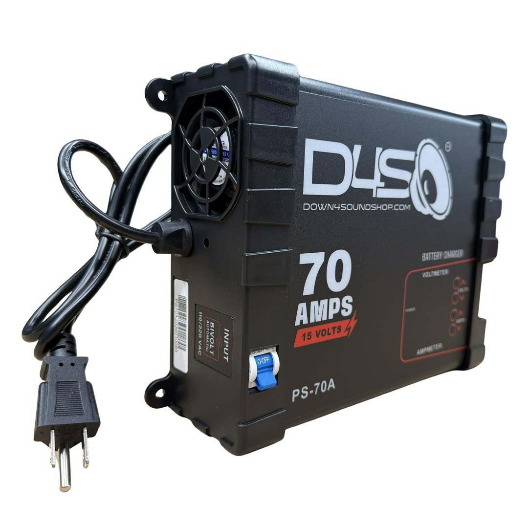 Down4Sound 70A 12V Smart Power Supply & Battery Charger (13.8V–15V Output)