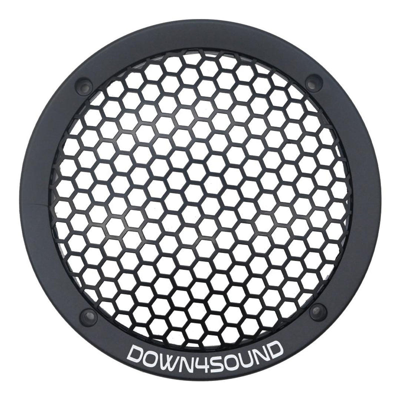 Down4Sound Hexi-Grill 81B - 8" Speaker Grill - Black (Single)