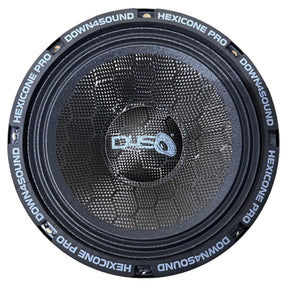 Down4Sound Hexicone PRO 80 SS4 All SZN - 8" Carbon Fiber Pro Audio Speaker - 275W RMS (Single) Down4Sound