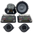 Down4Sound JFX652S 6.5" 300W RMS 2-Way Component Speakers (Pair) Down4Sound