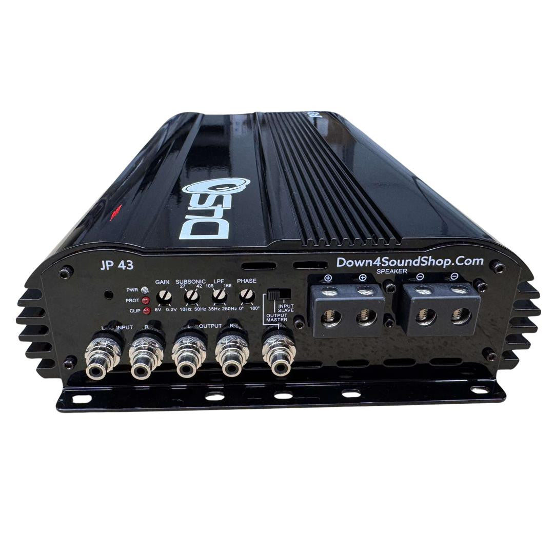 Down4Sound JP43 Black Gloss 4300W RMS Amplifier Made In Korea Moon Car Stereo