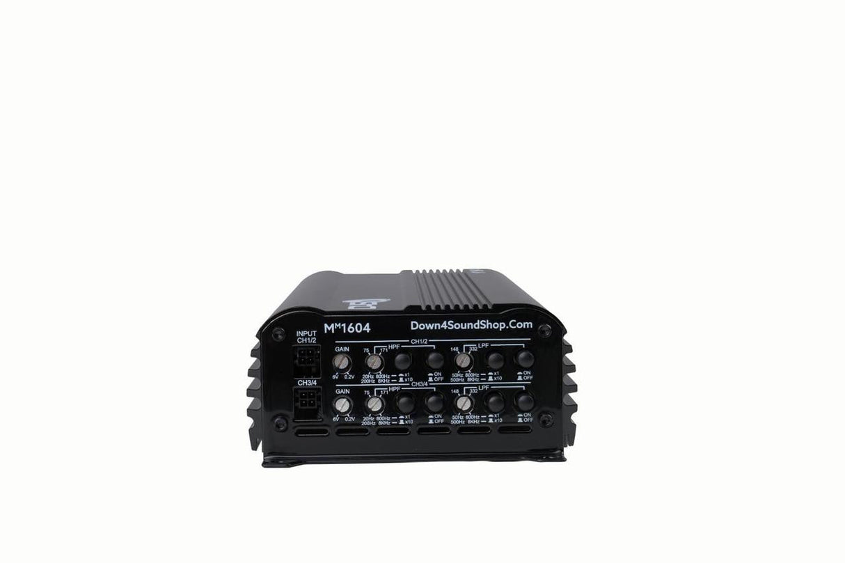 Down4Sound MM1604 (MINI MAXX) 600W RMS Mini 4-Channel Amplifier Down4Sound