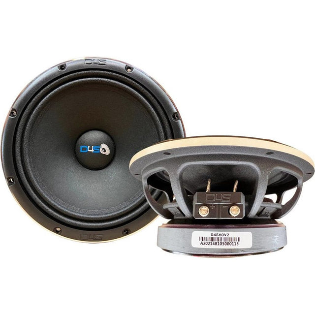 Down4Sound D4S-60 V2 6.5" 180W RMS Midrange Speakers 4-Ohm (Pair) Down4Sound