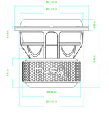 Down4Sound DVX 10" 1700W RMS Subwoofer DVC Down4Sound