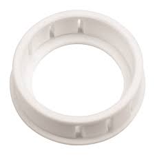 Jandorf Conduit Bushing, Nylon, White, 1 In Dia Panel Hole, 0.453 In Thick Panel 2pk #61431 Jandorf