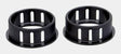 Jandorf Conduit Bushing, Nylon, Black, 7/8 In Dia Panel Hole, 0.453 In Thick Panel #61428 Jandorf