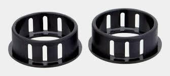 Jandorf Conduit Bushing, Nylon, Black, 7/8 In Dia Panel Hole, 0.453 In Thick Panel #61428 Jandorf