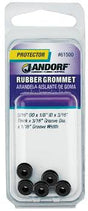 Jandorf 5/16 In. Dia. Rubber Grommet Black, 5pk #61500 Jandorf