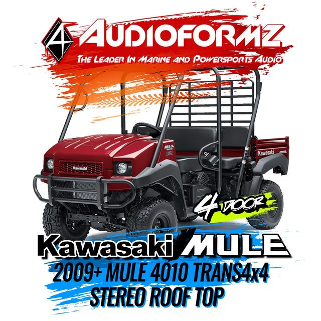2009+ Kawasaki Mule 4010 Trans4x4 Stereo Tops (4-Door) Kawasaki