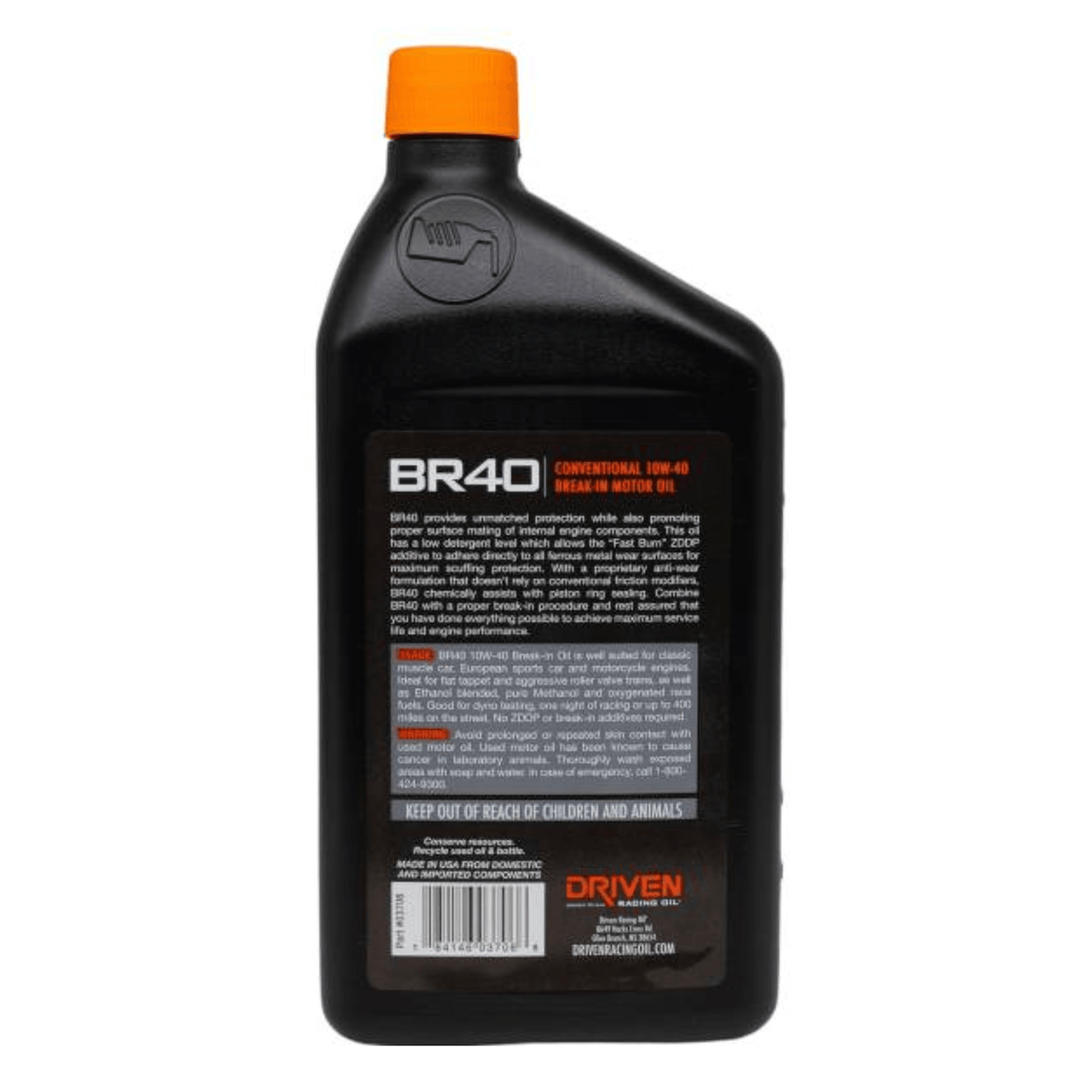 Driven Racing Oil BR40 Conventional 10W-40 Break-In Oil (03706)