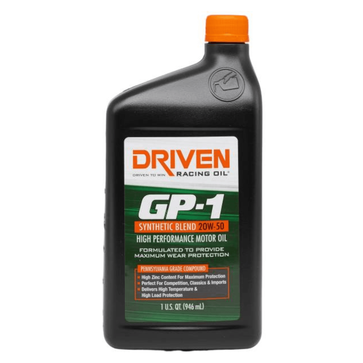 Driven Racing Oil GP-1 20W-50 Synthetic Blend High Performance Oil (19506)