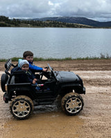 2 Seater 24 Volt 4x4 Electric Ride On Jeep Style Rubber Tires Fully Loaded Truck ATV UTV For Kids W/Magic Cars® Wireless Parental Control MagicCars
