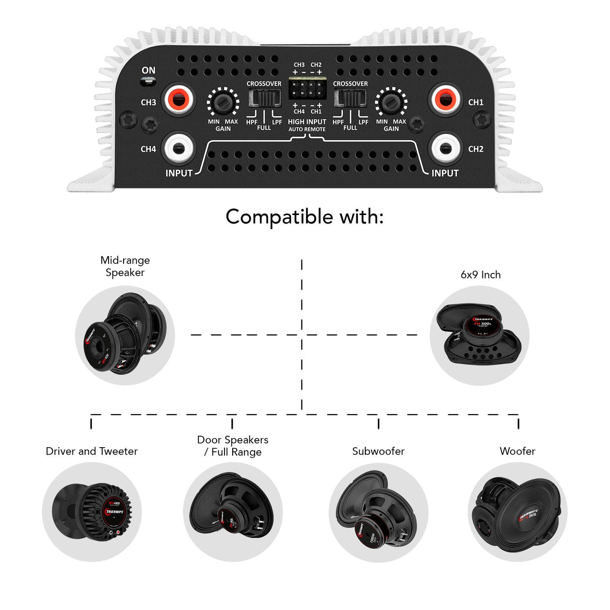 Taramps DS 440x4 Car Audio Amplifier Taramps US