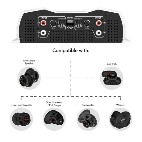 Taramps DS 800x4 Car Audio Amplifier Taramps US