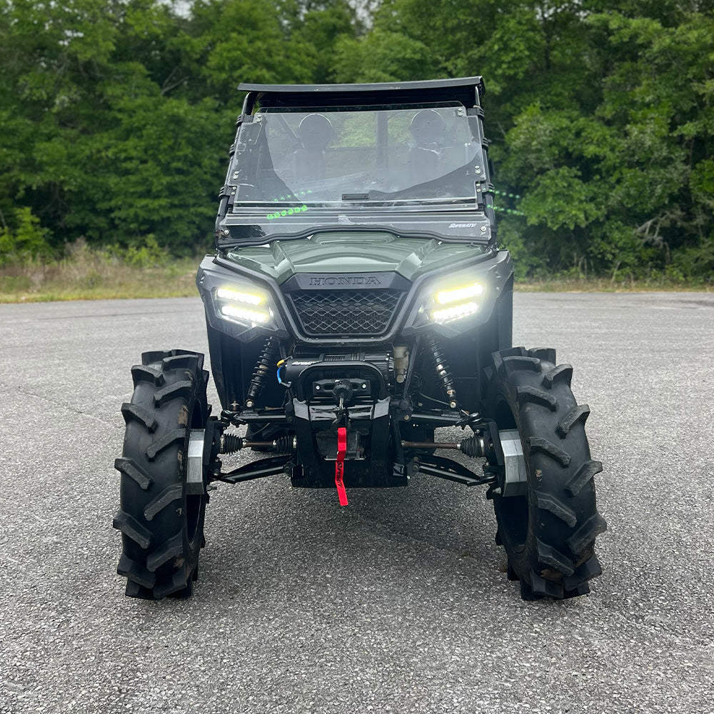 Dual Wide 8" LED Headlights for Honda Pioneer 500 Vessel Powersports