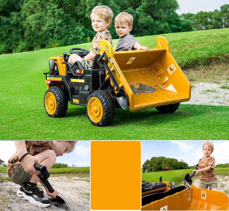 12V Dump Truck Ride-On Toy - Perfect for Little Construction Workers!