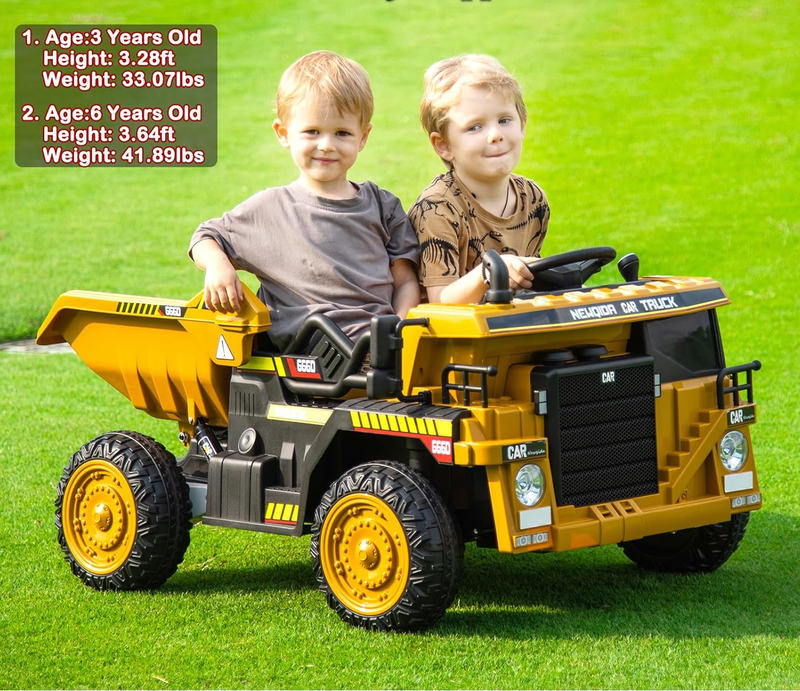 12V Dump Truck Ride-On Toy - Perfect for Little Construction Workers!