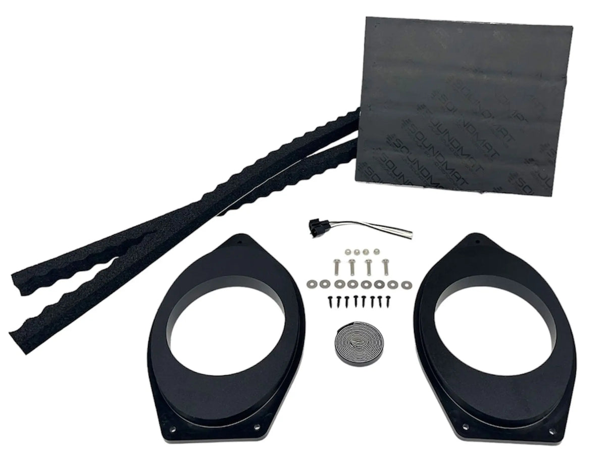 2019-2026 Silverado & Sierra Speaker Adapters | 1-inch CNC-Machined HDPE Ten87 Design