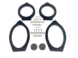 2019-2026 Silverado & Sierra Speaker Adapters | 1-inch CNC-Machined HDPE Ten87 Design